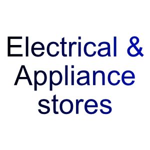 Electrical & appliance stores (Currys, Argos)