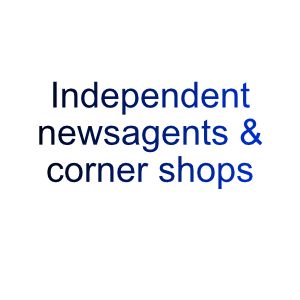 Independent newsagents & corner shops